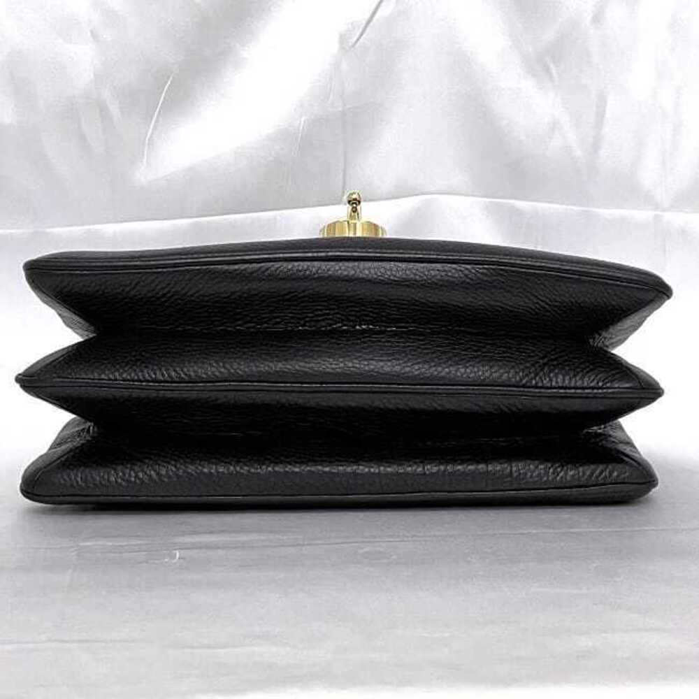 Loewe Top Handle Bag Black Leather Flap Handbag Anagram Retro - Picture 4 of 10